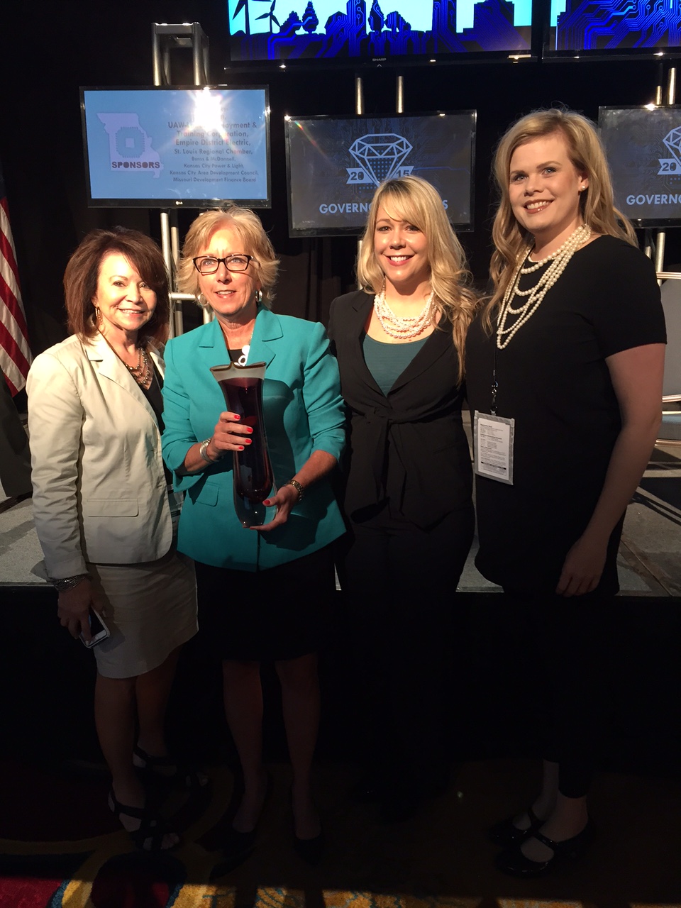 Sherry Turner receives the Missouri Women's Council Award of Distinction
